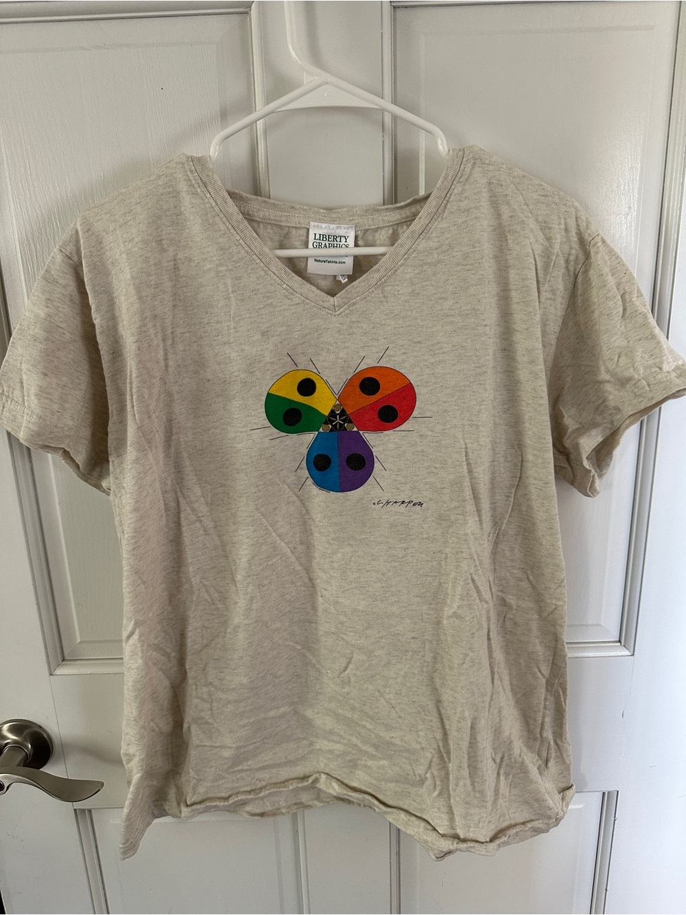 Vintage Maine’s Liberty Graphics Charley Harper V-Neck Graphic Tee - Ladies XL